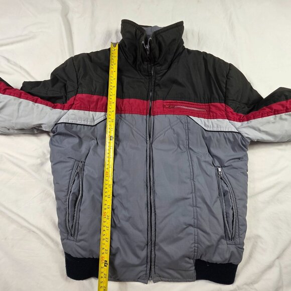 Pacific Trail Sportswear Mens Size L Black Gray Red Full Zip Winter Jacket Warm - Picture 8 of 9